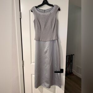 Patra Silver Textured Dress